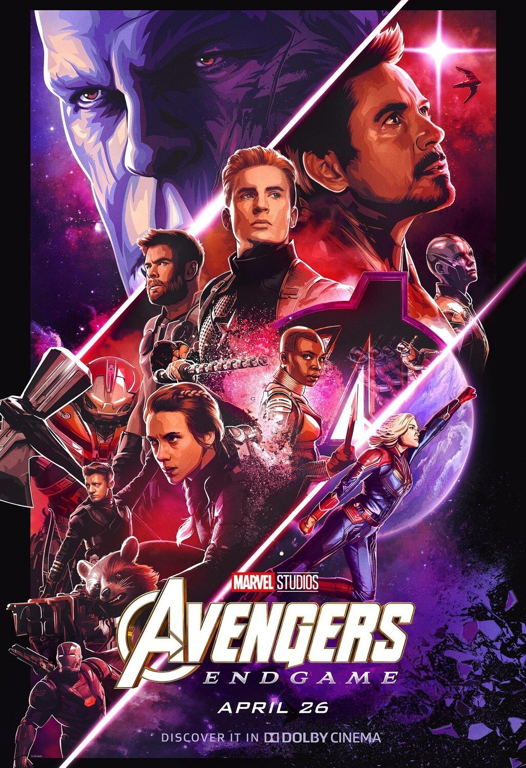 Details About Avengers Endgame Poster 48x32 40x27 Movie 2019 Mcu End Game Dolby Print Silk