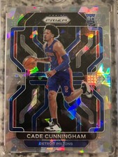 CADE CUNNINGHAM CRACKED ICE PRIZM ROOKIE RC! 2021-22 PANINI PRIZM BASKETBALL 282