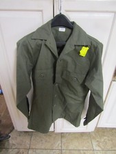 VINTAGE MILITARY SHIRT LS UTILITY DURA PRESS OG-507 VIETNAM ERA SUPER CONDITION