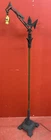 Antique  Art Deco 61"  Brass & Iron Bridge Floor Lamp ~Pat App For
