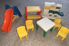 Little Tikes Dollhouse SIZE Furniture Lot Chairs Play Kitchen PLUS MORE