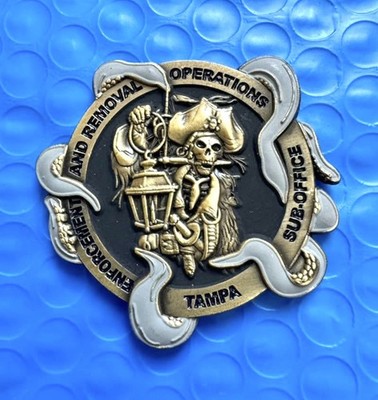  RARE ICE TAMPA FLORIDA PIRATE Coin HSI DEA FBI ATF USMS USSS GANG NARCOTICS