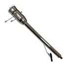 28" Chrome Tilt Manual Style Steering Column w/ Wheel Adapter No Key Hot Rod GM