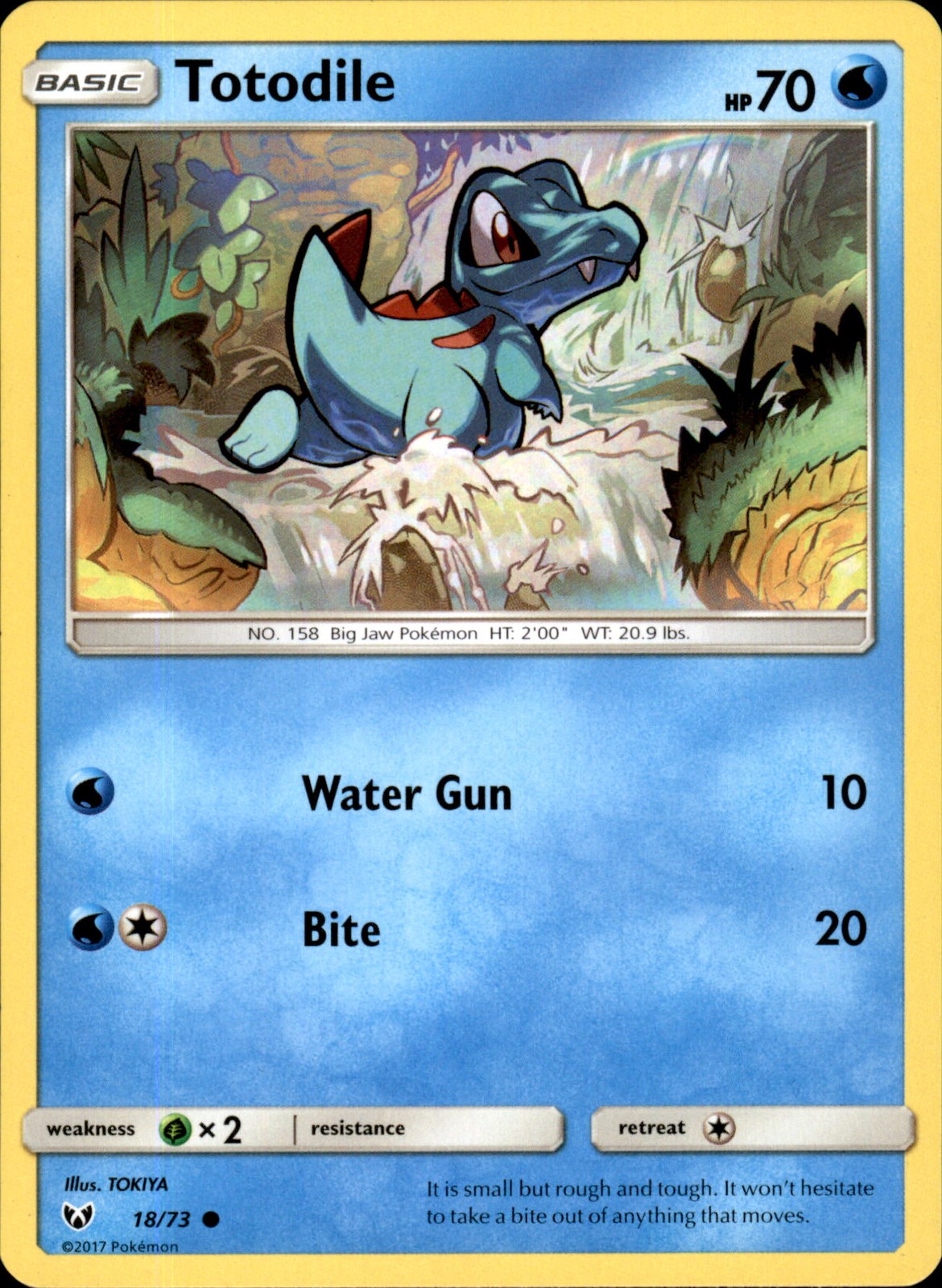 Totodile 18/73 Common - Pokemon Shining Legends LP