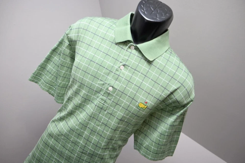 Polo de golf Masters Augusta National Amen Corner a cuadros para hombre talla grande Foto 4 de 4