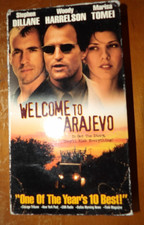 Welcome To Sarajevo 1997 VHS Tape, Woody Harrelson Bosnian War Movie  R Rating