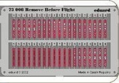 Remove Before Flight / 1:72 - Eduard 73008