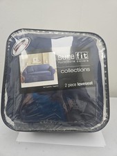Sure fit 2pz MOBILI DIVANO LETTO fodera lavabile ZAFFIRO