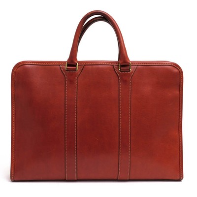 Indeed Business Bag Oil Leather Cowhide Classic Black Used Authentic