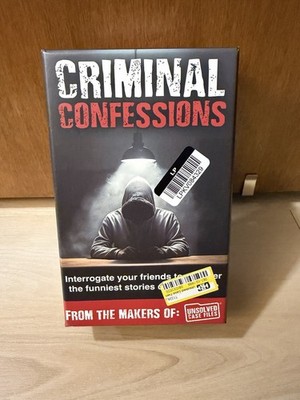 Unsolved Case Files - Criminal Confessions Card Game - NEW