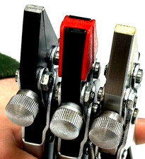 Adjustable Flat Nose Parallel Pliers set - Brass  Nylon Jaws for Precision Work