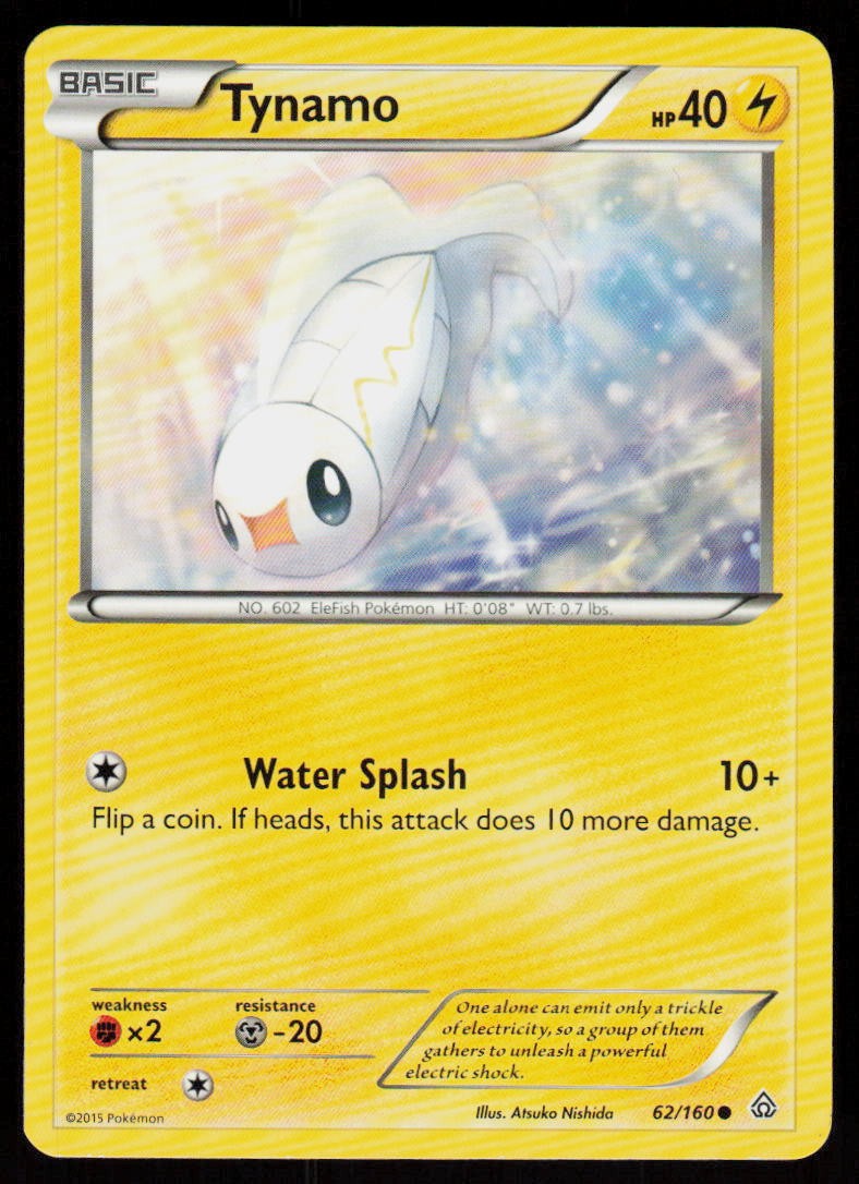 Tynamo 62/160 Common Primal Clash Pokemon Near Mint