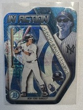 2025 George Lombard Jr. In Action Blue Mojo Bowman Chrome Baseball[108/150]