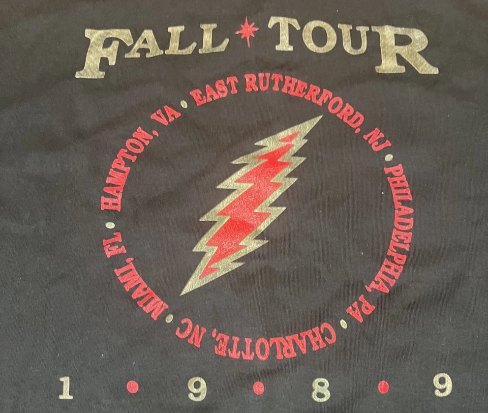 Camisa Grateful Dead Original Vintage Tour 89 XL, Nunca Usada/Lavada Foto 4 de 4