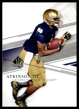 2014 SP Authentic George Atkinson III Rookie Notre Dame Fighting Irish #94