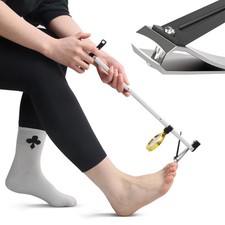 Long Handled Toenail Clippers 17"  Wide Jaw for Thick Nails  Easy Reach f