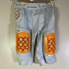 Gear Pro-Tec Performance 5 Pad Football Compression Short Mens Large Gray Orange