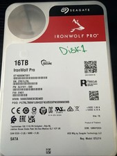 Seagate IronWolf Pro 16TB, Internal, 7200 RPM, 3.5in (ST16000NT001) Hard Drive