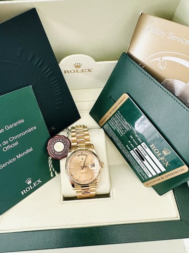 Mint Men’s Rolex Day Date 18K Yellow Gold Ref 118238 Box & Papers