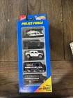 Vtg 5 Car Gift Pack Hot Wheels Police Force 1997 Mattel 1:64 Scale NEW SEALED