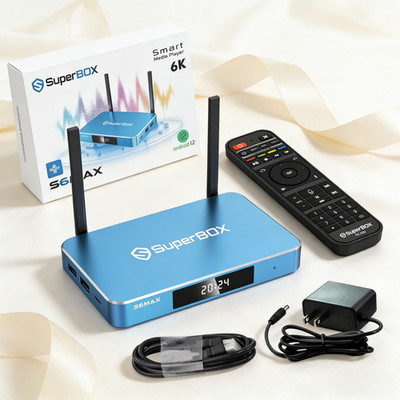 BLUE WIFI Superbox S6 MAX TV Box Factory delivery on the Service guarant 2026