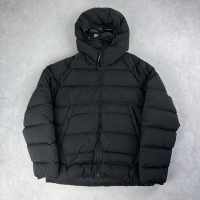 CP Company Eco Chrome Goggle Puffer Jacket XL Coat Black 4235