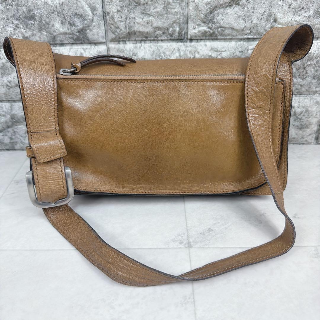Auth MIU MIU Archive 90s Shoulder Bag Flap Brown Leather Zipper Pocket Women's — image 3
