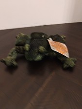1997 Zonies Flemington Frog Russ 6 Plush Stuffed Beanie Green Earth Zone bb38