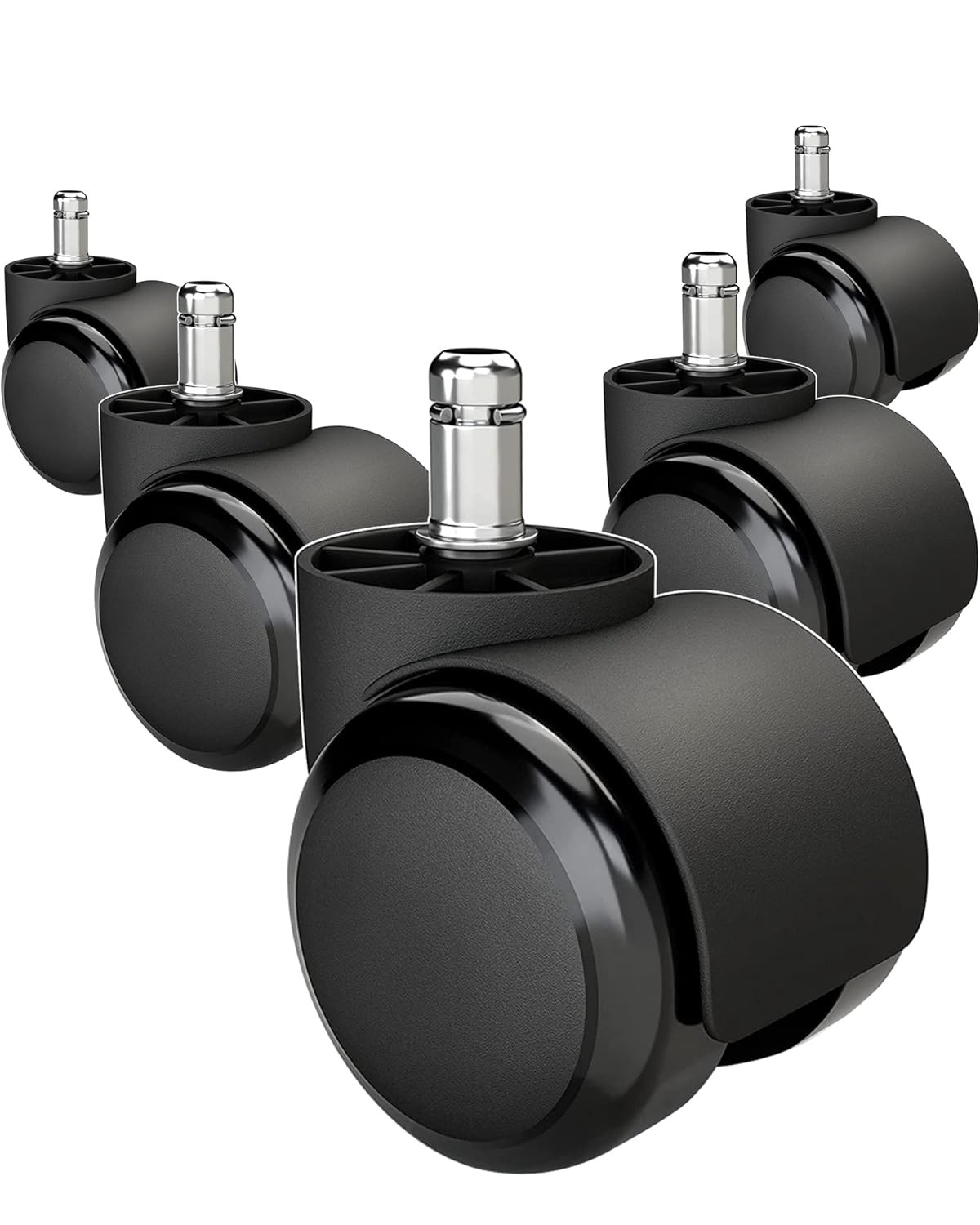 Wheels 5 Pack 2" Heavy Duty Casters For Hardwood & Carpet