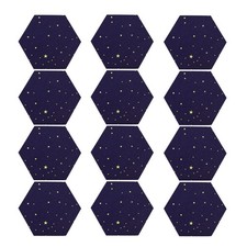 12 Pack  Hexagon Acoustic Panels,Sound Proofing Padding,Sound7381