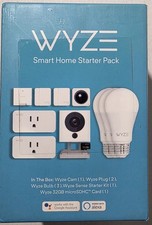 Wyze Smart Home Starter Pack (Cam, Plugs, Bulbs, Sense) WSHSB - NEW  SEALED BOX