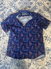 Chubbies Polo Shirt Men's M the Weekend Has Arrived Floral AOP