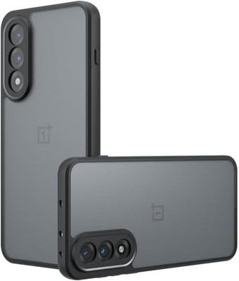 Handyhülle für OnePlus Nord 5, Schwarz Silikon + Mattiertes Acryl