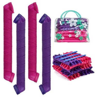 Stylish Spiral Hair Curlers with Styling Hooks, 22inch