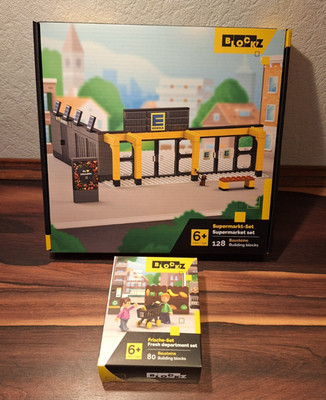 EDEKA Sammelaktion 2025 BLOCKZ Supermarkt-Set  128 + Frische Set 80,  OVP