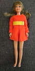 Vintage Barbie SAUSAGE CURL SKIPPER & Pants & Pinafore Outfit