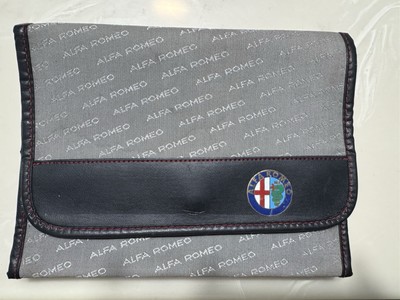  RARE Alfa Romeo 164Q 164 155 156 166 GTV Owners Manual Binder Case Pen Gloves