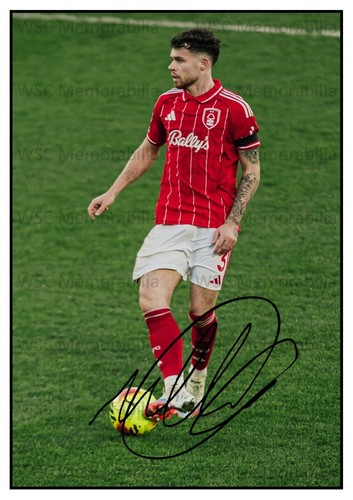 11326. Neco Williams Signed Pictures (A4 Prints) Forest Wales Liverpool Fulham