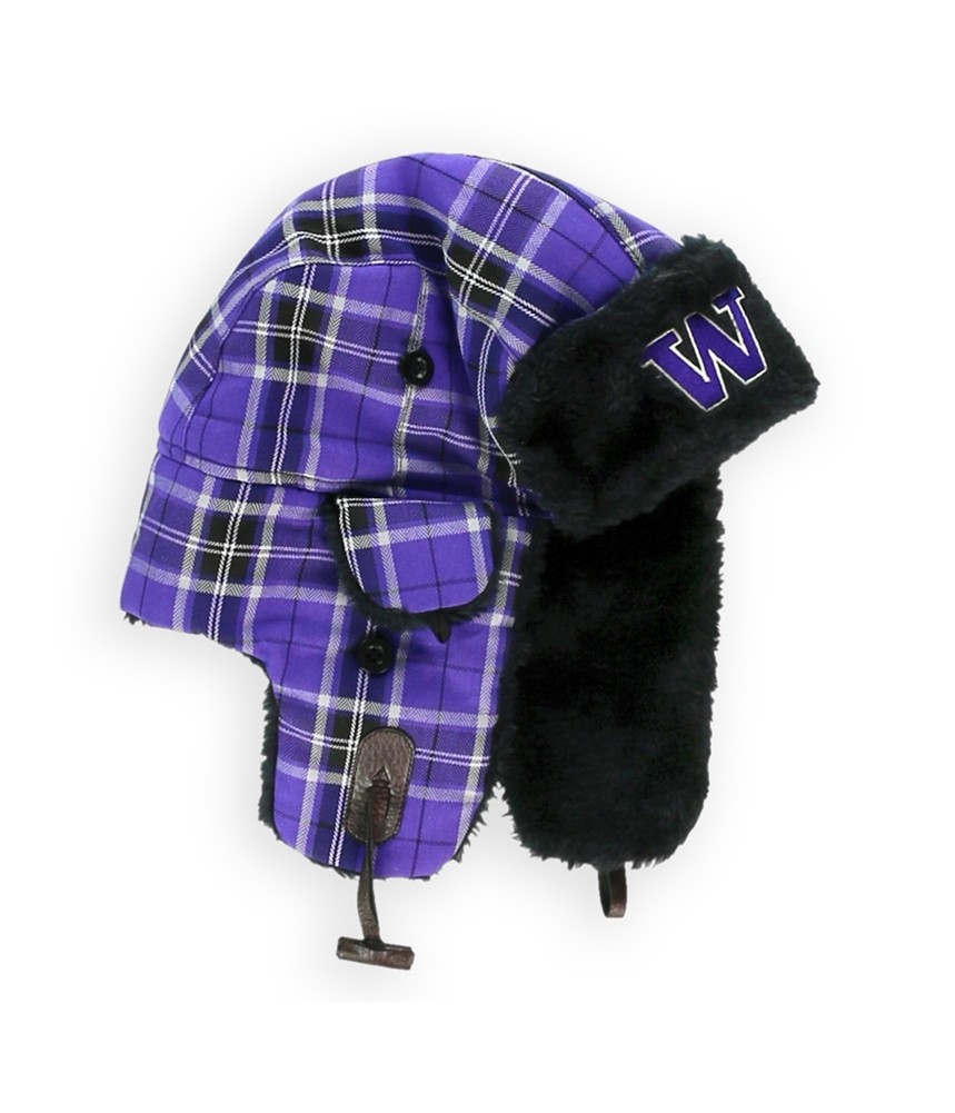 Шапка Top of the World унисекс для взрослых UW Plaid Trapper, фиолетовая, Один размер