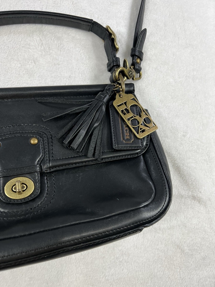 Coach City Willis 70th Anniv. Crossbody Bag Satchel Black Legacy