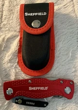 Sheffield Ultimate Lock Back Utility Knife, Folding, Box Cutter Knife, Saw Blade