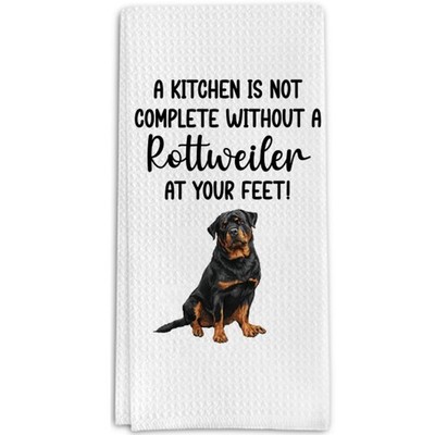 Rottweiler Kitchen Towels Dog Decorative Hand Towel Bar Bathroom Home Decor