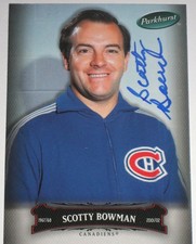 SCOTTY BOWMAN SIGNED UPPER DECK PARKHURST MONTREAL CANADIENS CARD AUTOGRAPH!
