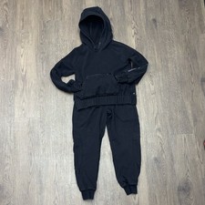 Athleta Girl  s 6yo Allyson Felix Black Multipocketed Sweatpants  Hoodie Set