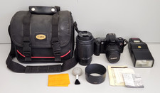 Canon EOS Rebel XS 35mm SLR Film Camera w/ 35-80mm Tamron 70-300mm Lens, READ