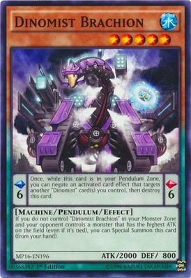 Dinomist Brachion - MP16-EN196 - Common - 1st Edition Near Mint 2016 Mega Tin Si