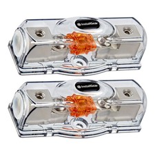 InstallGear 4 Gauge Mini ANL Inline Fuse Holder 2-Pack 120A Fuse For 4 ...