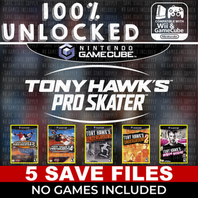 Tony Hawk's Pro Skater 3, 4, Underground American Wasteland GameCube Memory Card