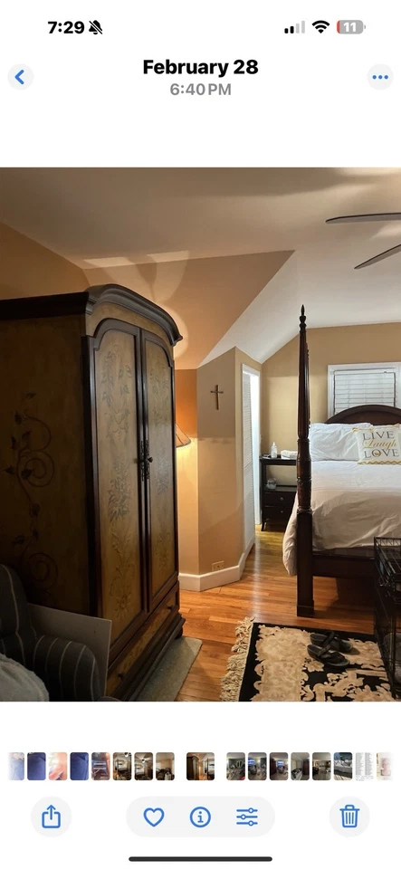 Armario caoba con cajones o capacidad de poste Foto 4 de 4