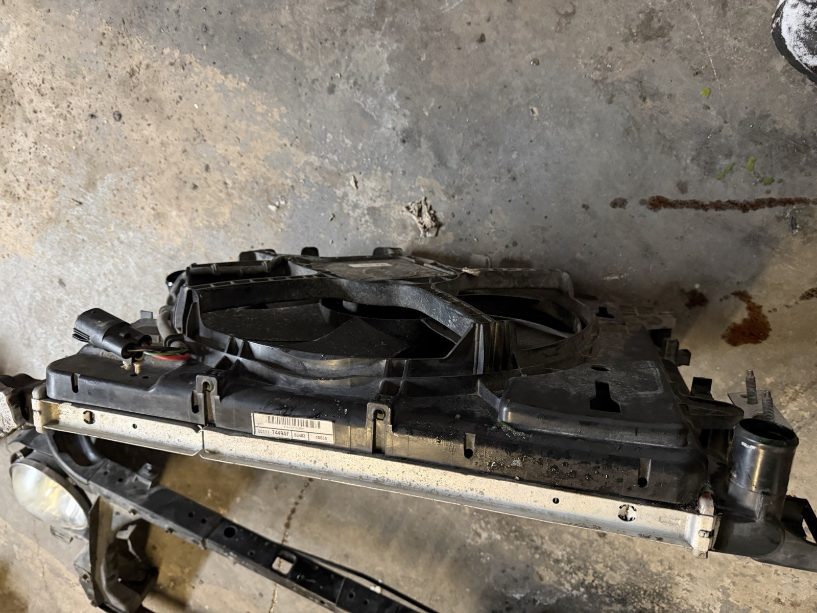 2007-2018 Jeep Wrangler Radiator AC Condenser Fan 67k OEM thumbnail 3